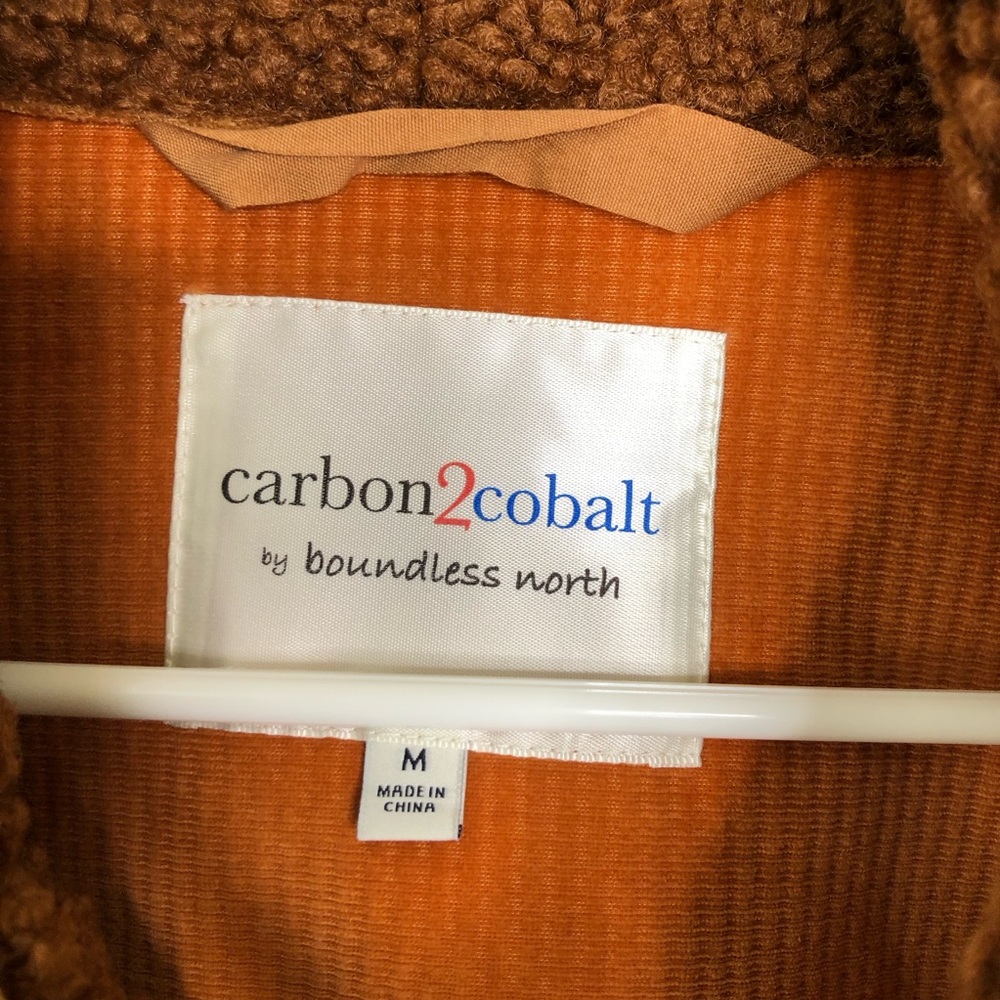 Carbon2Cobalt Faux Fur Jacket Burnt Orange Color Sz M - Picture 2 of 8
